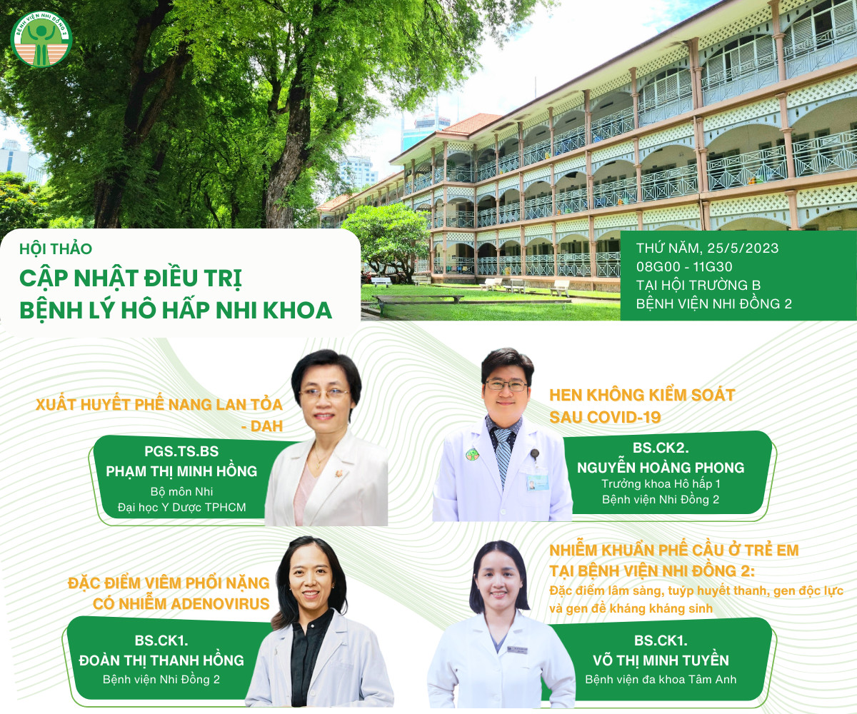 hội thảo nhi khoa cập nhật điều trị bệnh lý hô hấp